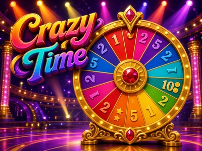 Original Crazy Time poster on Crore Bet game shows.