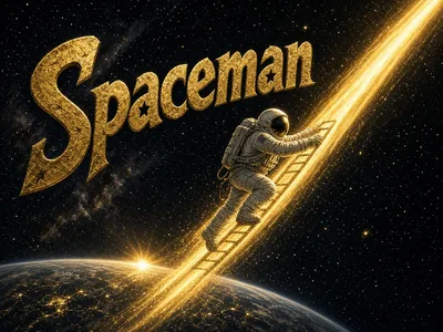 Original Spaceman poster on Crore Bet crash games.