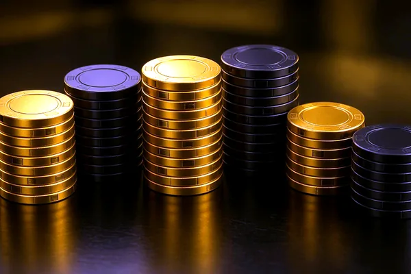 Gold chips illustrating the Crore Bet desk story.