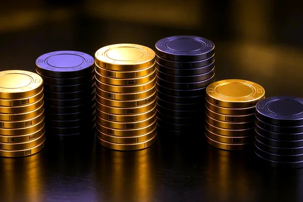 Player and banker boxes on the Crore Bet Baccarat notes.