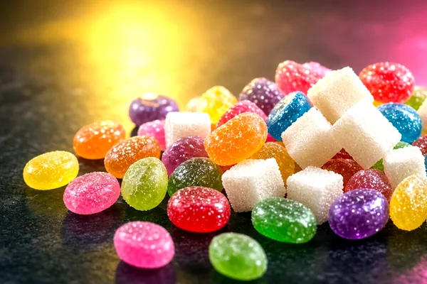 Fruit and gems on black felt illustrating a Crore Bet bonus article.
