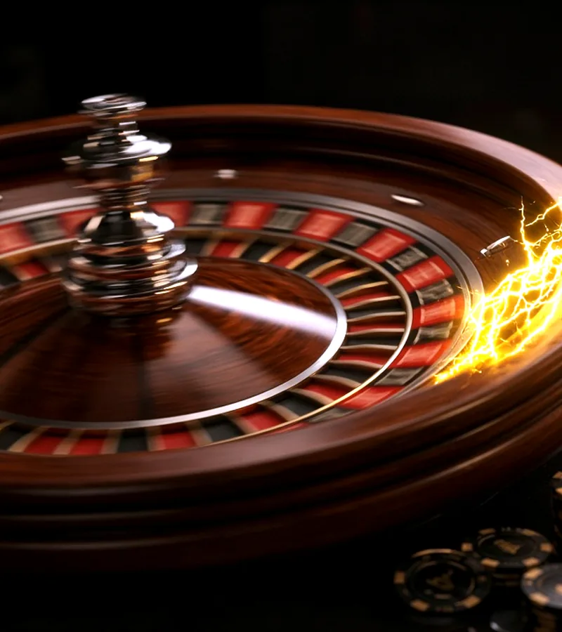 Three playing cards on dark felt for Crore Bet live casino.